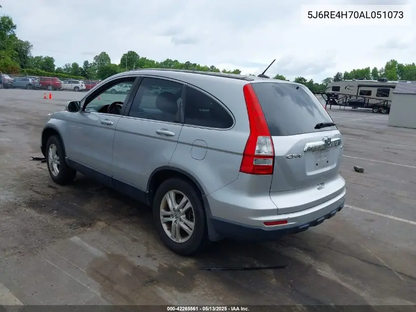 2010 Honda Cr-V Ex-L VIN: 5J6RE4H70AL051073 Lot: 42265561