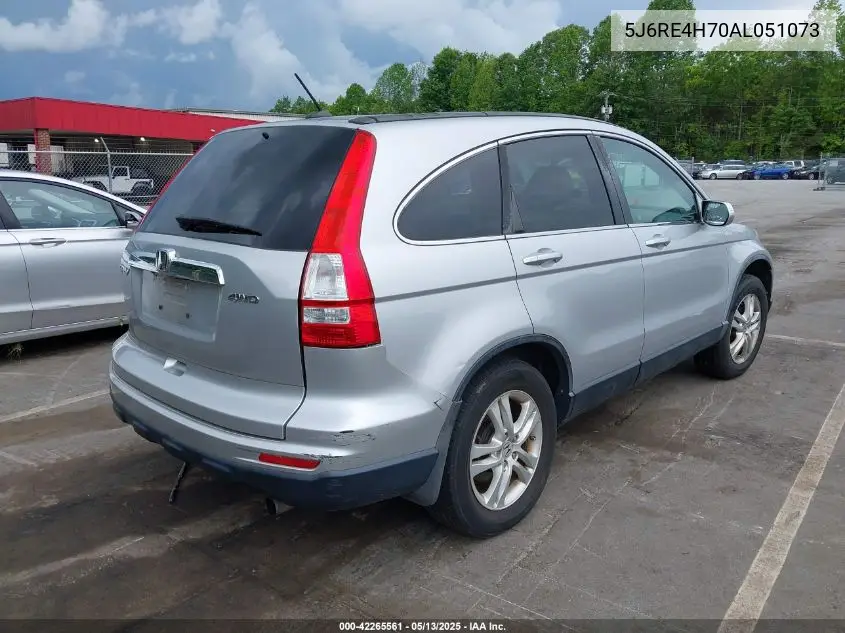 2010 Honda Cr-V Ex-L VIN: 5J6RE4H70AL051073 Lot: 42265561