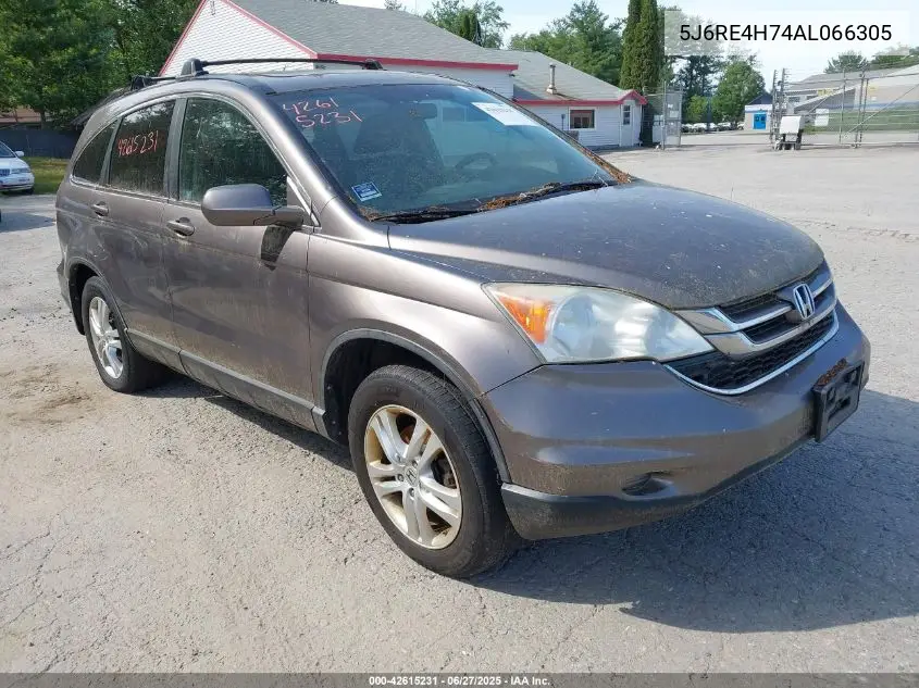 2010 Honda Cr-V Ex-L VIN: 5J6RE4H74AL066305 Lot: 42615231