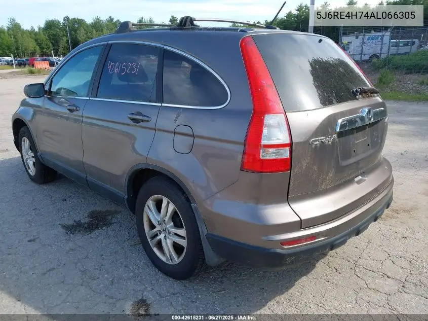 2010 Honda Cr-V Ex-L VIN: 5J6RE4H74AL066305 Lot: 42615231