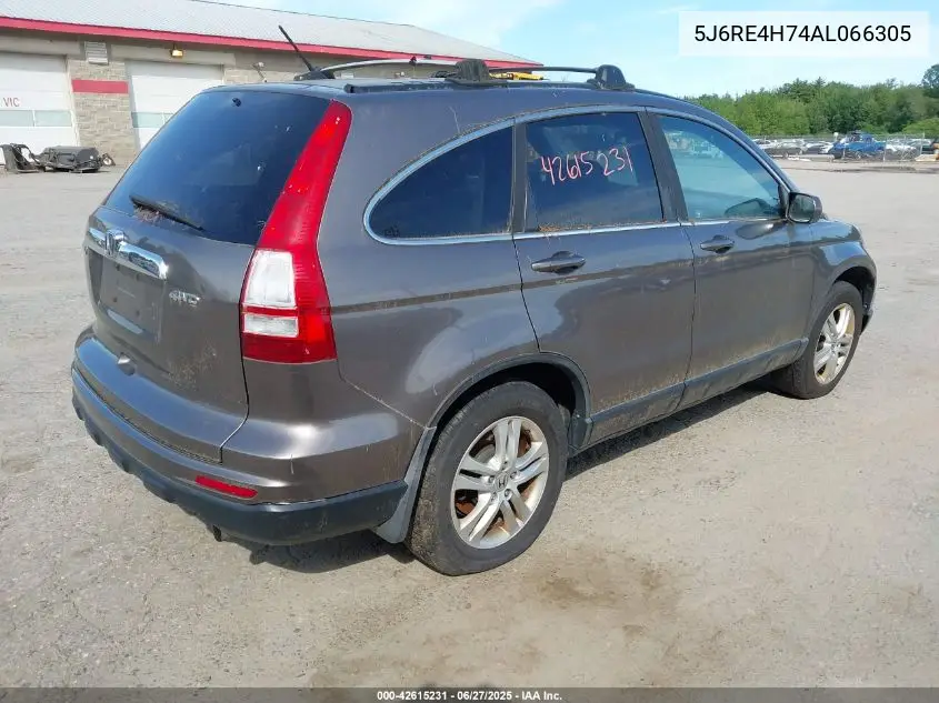 2010 Honda Cr-V Ex-L VIN: 5J6RE4H74AL066305 Lot: 42615231