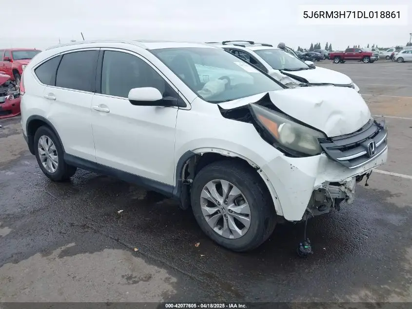 2013 Honda Cr-V Ex-L VIN: 5J6RM3H71DL018861 Lot: 42077605