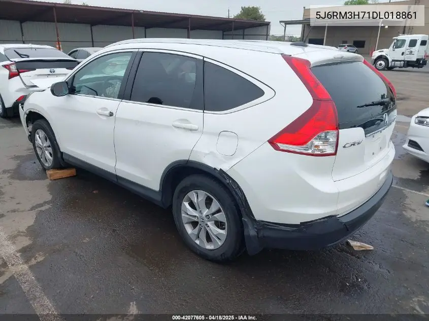 2013 Honda Cr-V Ex-L VIN: 5J6RM3H71DL018861 Lot: 42077605