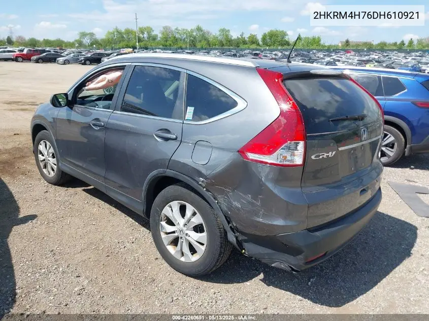2013 Honda Cr-V Ex-L VIN: 2HKRM4H76DH610921 Lot: 42260651
