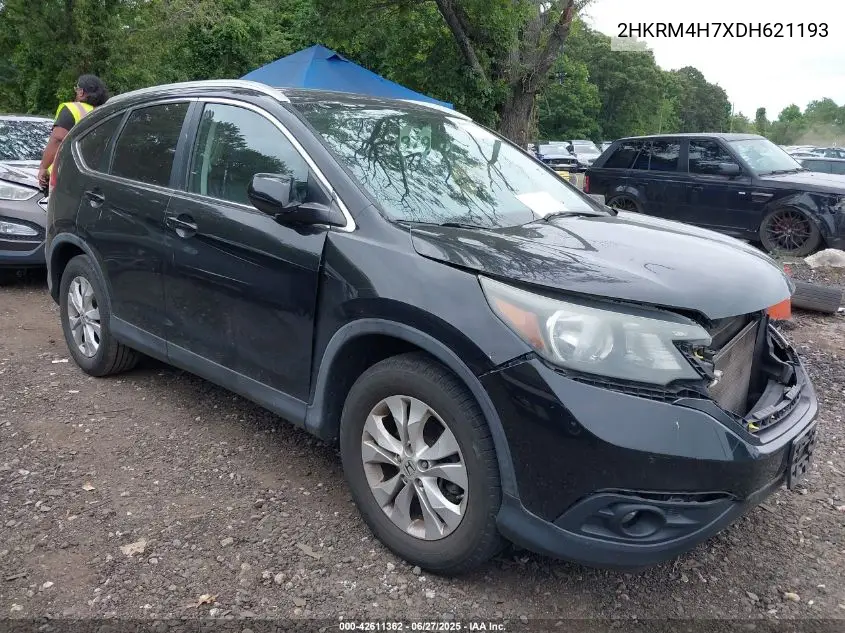 2013 Honda Cr-V Ex-L VIN: 2HKRM4H7XDH621193 Lot: 42611362