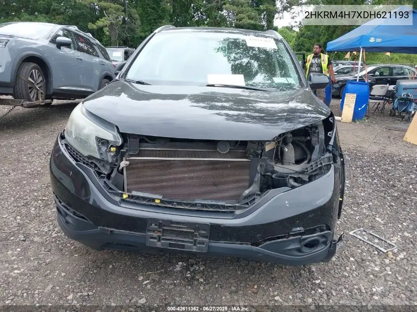 2013 Honda Cr-V Ex-L VIN: 2HKRM4H7XDH621193 Lot: 42611362