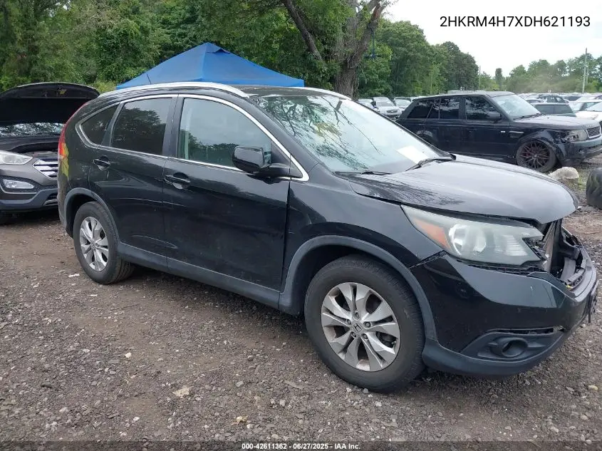 2013 Honda Cr-V Ex-L VIN: 2HKRM4H7XDH621193 Lot: 42611362