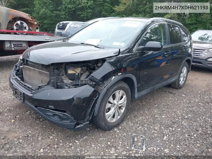 2013 Honda Cr-V Ex-L VIN: 2HKRM4H7XDH621193 Lot: 42611362
