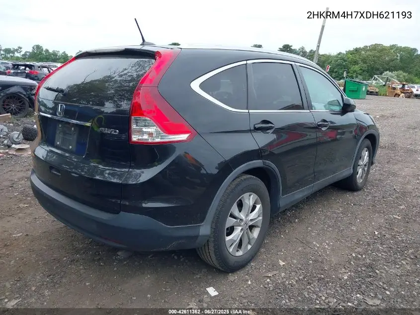 2013 Honda Cr-V Ex-L VIN: 2HKRM4H7XDH621193 Lot: 42611362