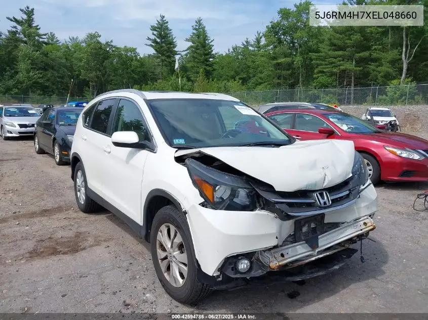 2014 Honda Cr-V Ex-L VIN: 5J6RM4H7XEL048660 Lot: 42594786