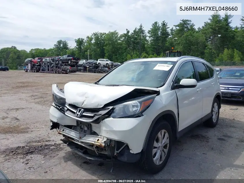 2014 Honda Cr-V Ex-L VIN: 5J6RM4H7XEL048660 Lot: 42594786