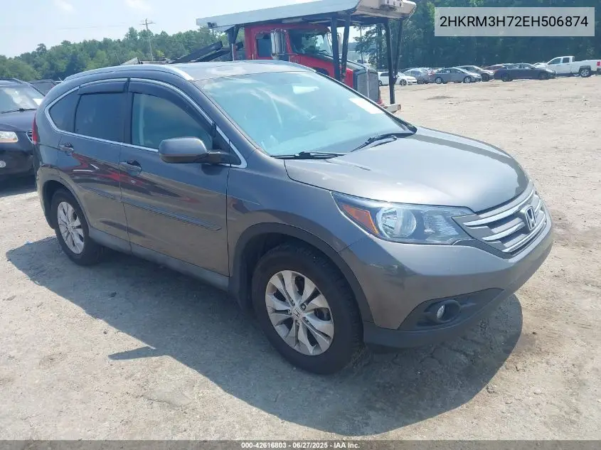2014 Honda Cr-V Ex-L VIN: 2HKRM3H72EH506874 Lot: 42616803