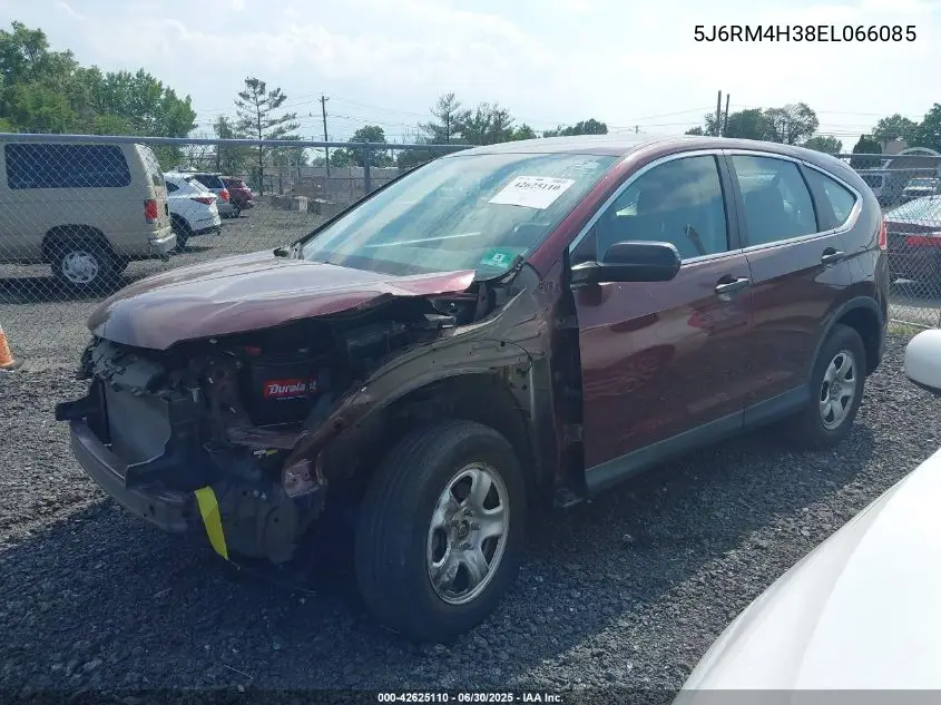 2014 Honda Cr-V Lx VIN: 5J6RM4H38EL066085 Lot: 42625110
