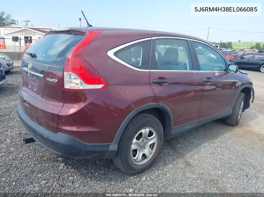2014 Honda Cr-V Lx VIN: 5J6RM4H38EL066085 Lot: 42625110