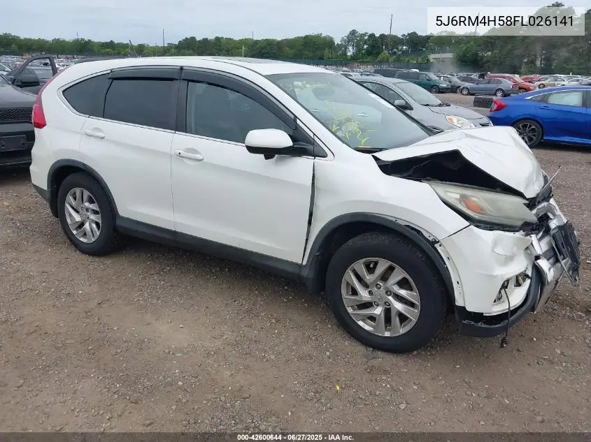 2015 Honda Cr-V Ex VIN: 5J6RM4H58FL026141 Lot: 42600644