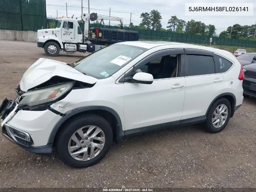 2015 Honda Cr-V Ex VIN: 5J6RM4H58FL026141 Lot: 42600644