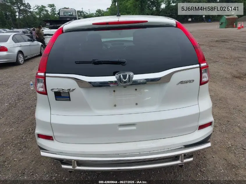 2015 Honda Cr-V Ex VIN: 5J6RM4H58FL026141 Lot: 42600644