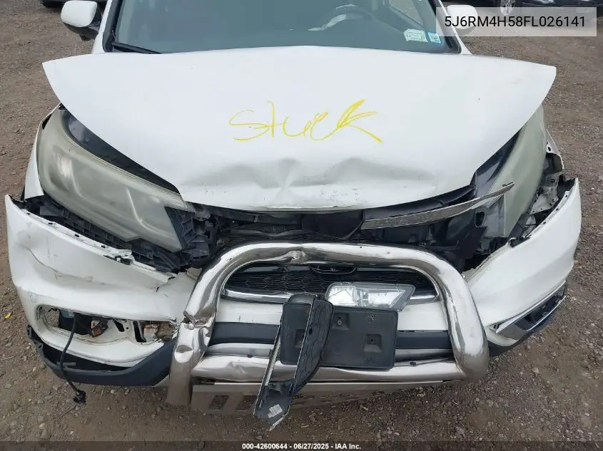 2015 Honda Cr-V Ex VIN: 5J6RM4H58FL026141 Lot: 42600644