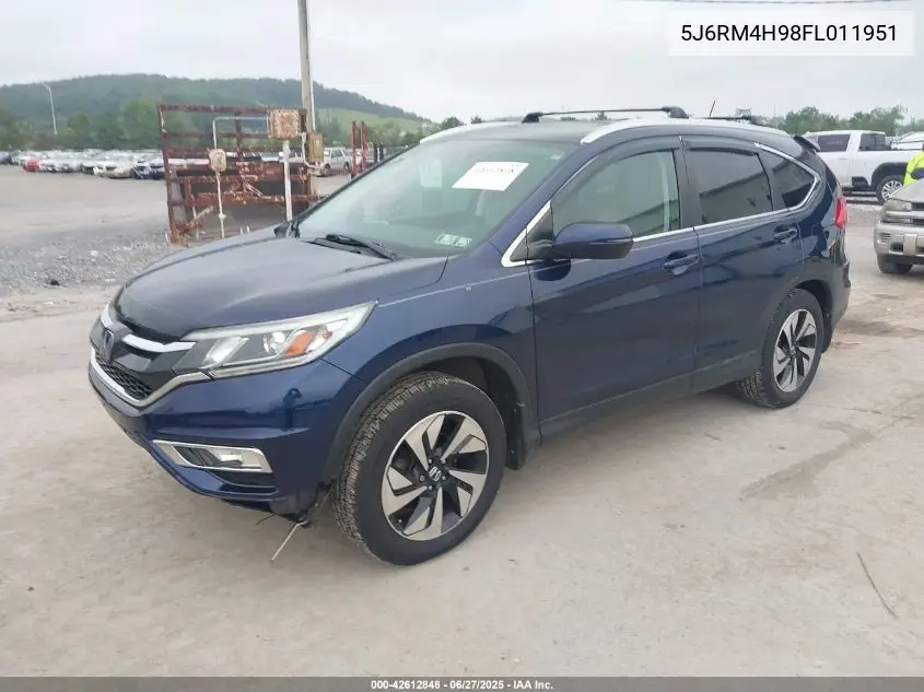 2015 Honda Cr-V Touring VIN: 5J6RM4H98FL011951 Lot: 42612848