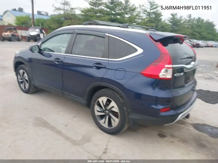 2015 Honda Cr-V Touring VIN: 5J6RM4H98FL011951 Lot: 42612848