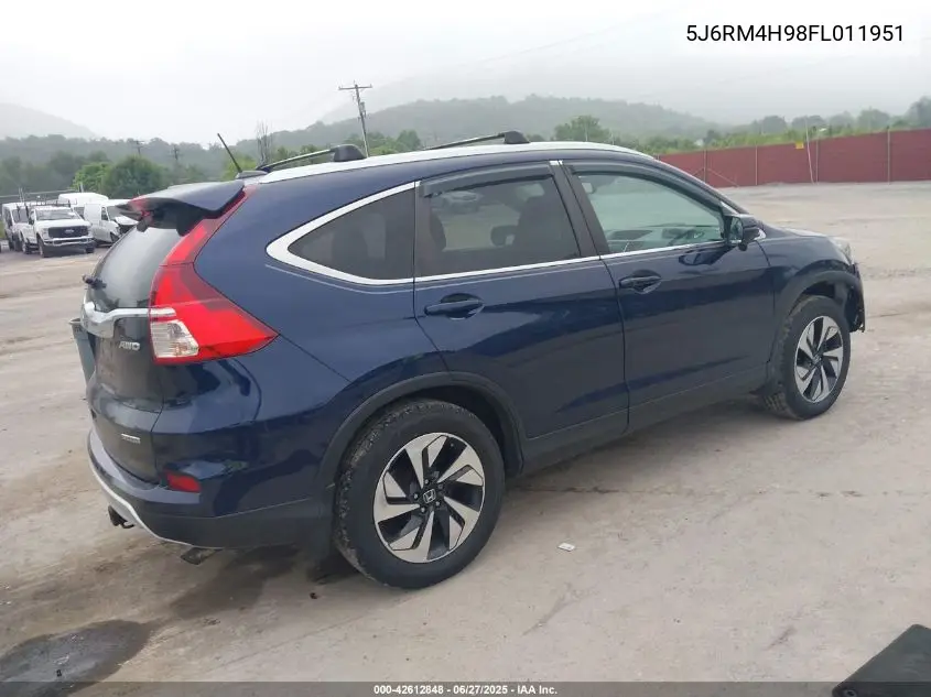 2015 Honda Cr-V Touring VIN: 5J6RM4H98FL011951 Lot: 42612848