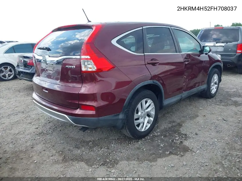 2015 Honda Cr-V Ex VIN: 2HKRM4H52FH708037 Lot: 42616942