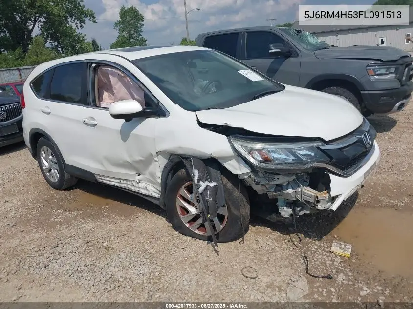 2015 Honda Cr-V Ex VIN: 5J6RM4H53FL091513 Lot: 42617933