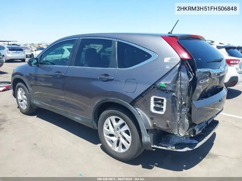 2015 Honda Cr-V Ex VIN: 2HKRM3H51FH506848 Lot: 42619673