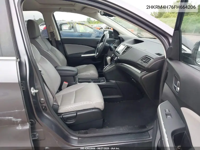 2015 Honda Cr-V Ex-L VIN: 2HKRM4H76FH664206 Lot: 42622808