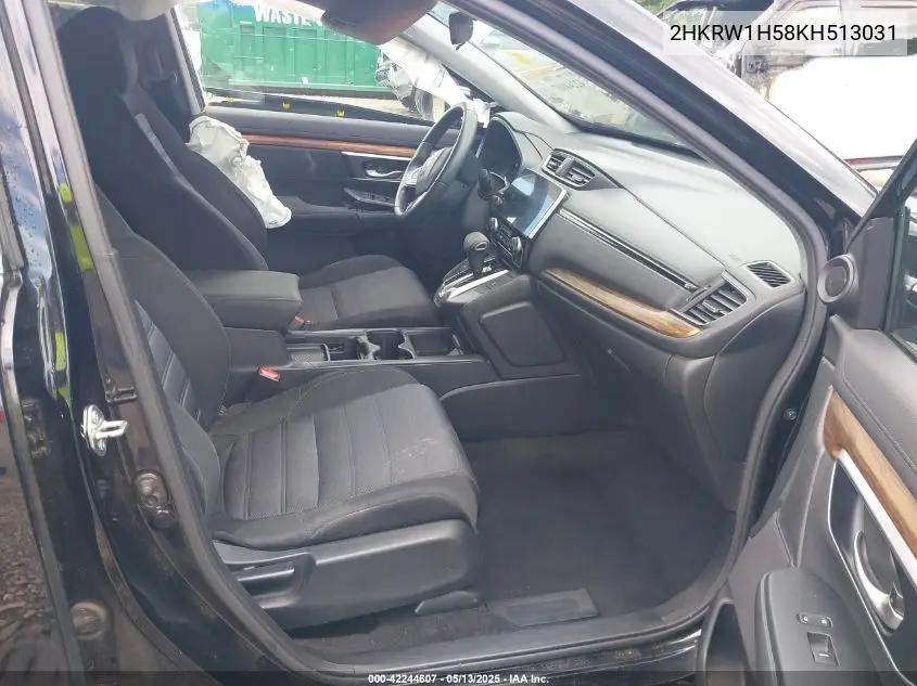2019 Honda Cr-V Ex VIN: 2HKRW1H58KH513031 Lot: 42244607