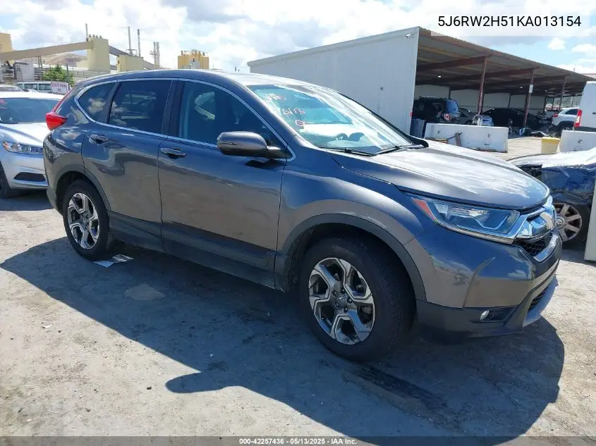 2019 Honda Cr-V Ex VIN: 5J6RW2H51KA013154 Lot: 42257436