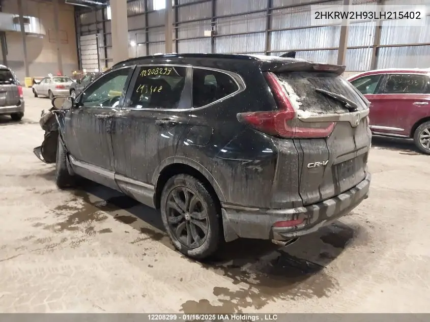 2020 Honda Cr-V VIN: 2HKRW2H93LH215402 Lot: 12208299