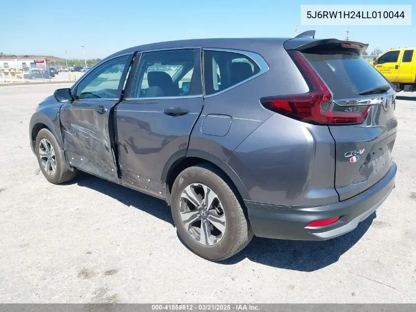 2020 Honda Cr-V 2Wd Lx VIN: 5J6RW1H24LL010044 Lot: 41859812