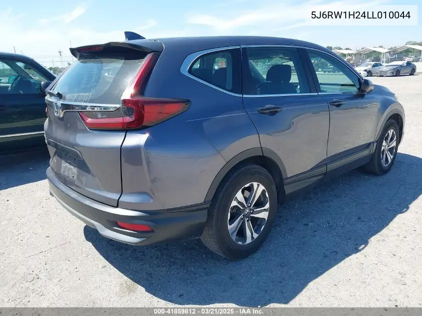 2020 Honda Cr-V 2Wd Lx VIN: 5J6RW1H24LL010044 Lot: 41859812