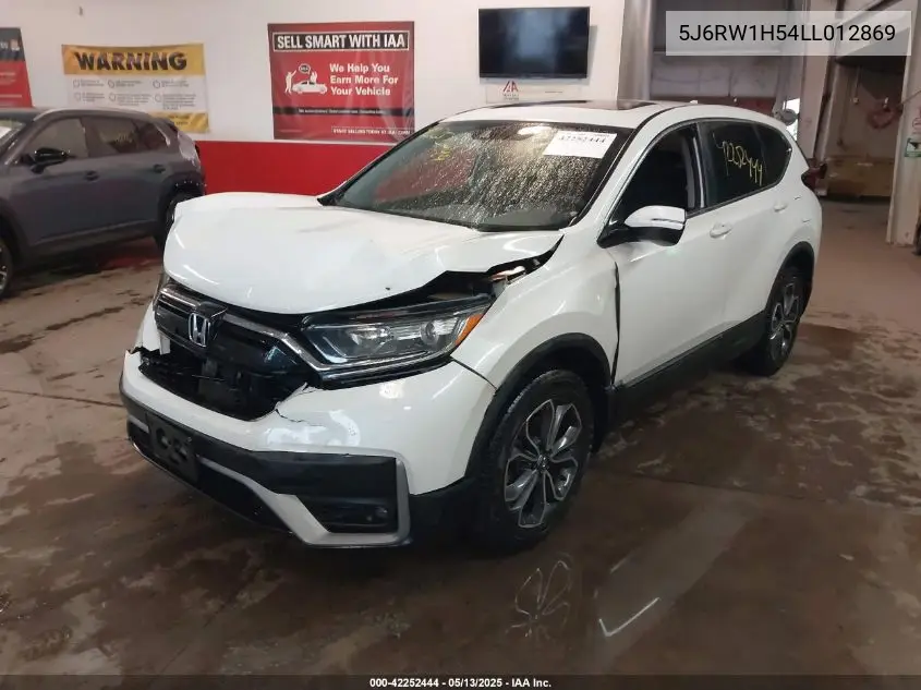 2020 Honda Cr-V 2Wd Ex VIN: 5J6RW1H54LL012869 Lot: 42252444