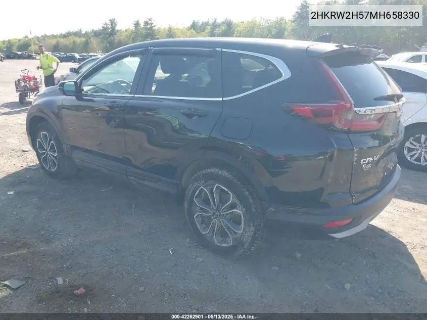 2021 Honda Cr-V Awd Ex VIN: 2HKRW2H57MH658330 Lot: 42262901