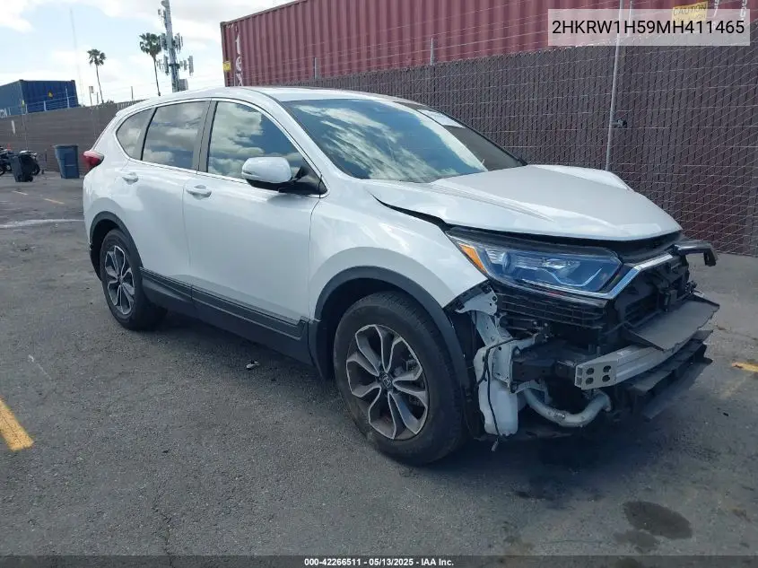 2021 Honda Cr-V 2Wd Ex VIN: 2HKRW1H59MH411465 Lot: 42266511