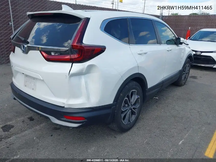 2021 Honda Cr-V 2Wd Ex VIN: 2HKRW1H59MH411465 Lot: 42266511