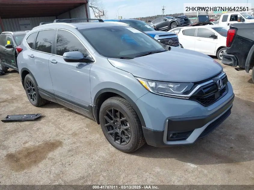 2022 Honda Cr-V Awd Ex-L VIN: 2HKRW2H87NH642561 Lot: 41787011
