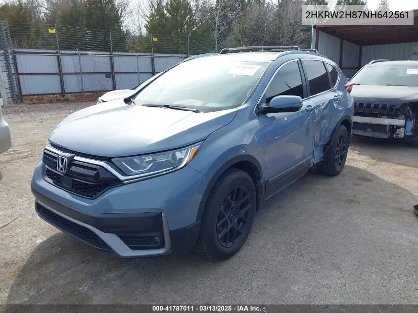 2022 Honda Cr-V Awd Ex-L VIN: 2HKRW2H87NH642561 Lot: 41787011