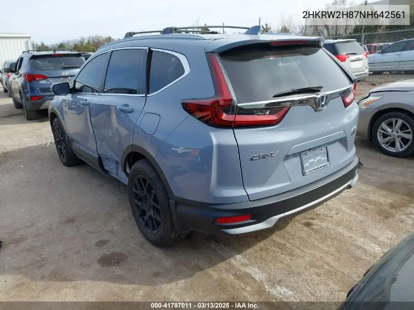 2022 Honda Cr-V Awd Ex-L VIN: 2HKRW2H87NH642561 Lot: 41787011