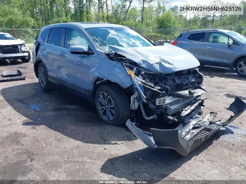 2022 Honda Cr-V Awd Ex VIN: 2HKRW2H56NH625126 Lot: 42246817