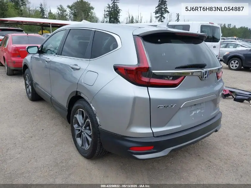 2022 Honda Cr-V Hybrid Ex-L VIN: 5J6RT6H83NL054887 Lot: 42256922