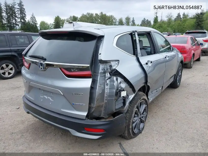 2022 Honda Cr-V Hybrid Ex-L VIN: 5J6RT6H83NL054887 Lot: 42256922