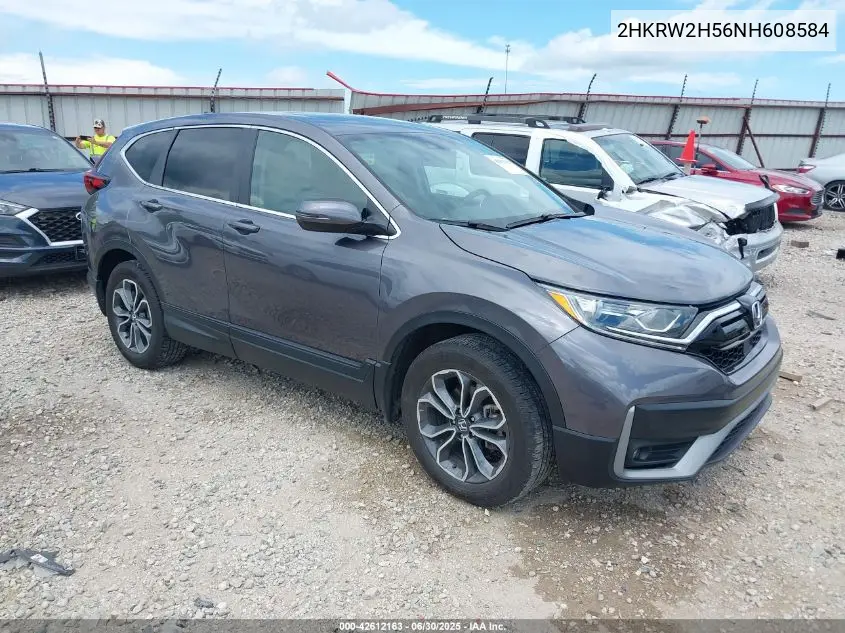 2022 Honda Cr-V Awd Ex VIN: 2HKRW2H56NH608584 Lot: 42612163