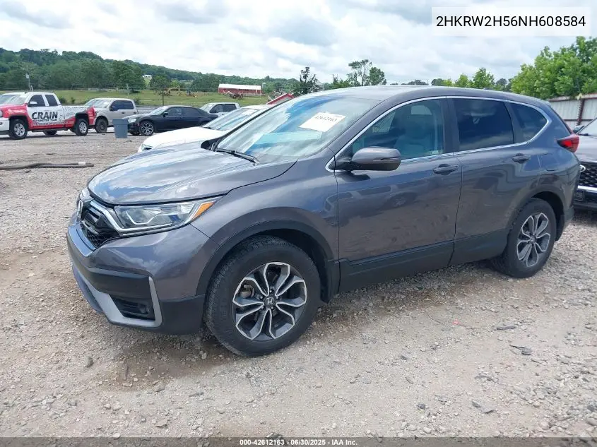 2022 Honda Cr-V Awd Ex VIN: 2HKRW2H56NH608584 Lot: 42612163