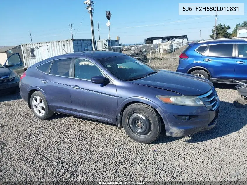 2012 Honda Crosstour Ex-L VIN: 5J6TF2H58CL010831 Lot: 42440446