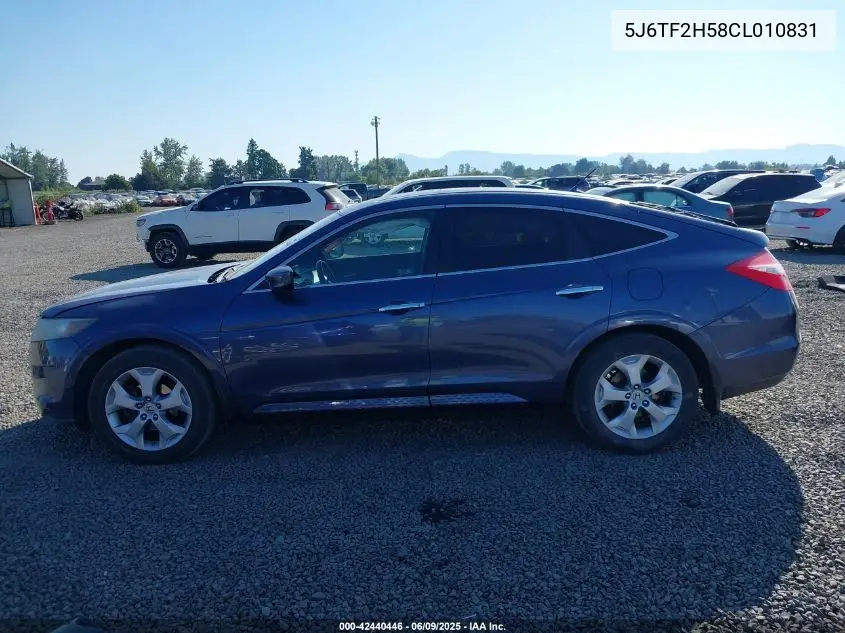 2012 Honda Crosstour Ex-L VIN: 5J6TF2H58CL010831 Lot: 42440446