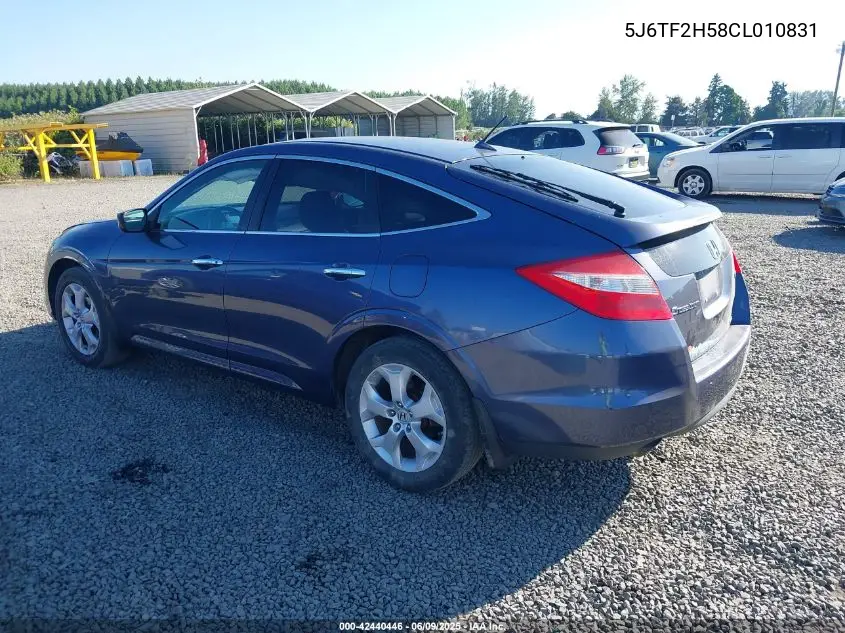 2012 Honda Crosstour Ex-L VIN: 5J6TF2H58CL010831 Lot: 42440446