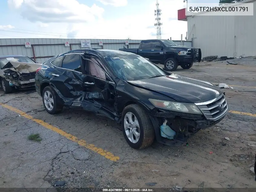 2012 Honda Crosstour Ex-L VIN: 5J6TF2H5XCL001791 Lot: 42479890